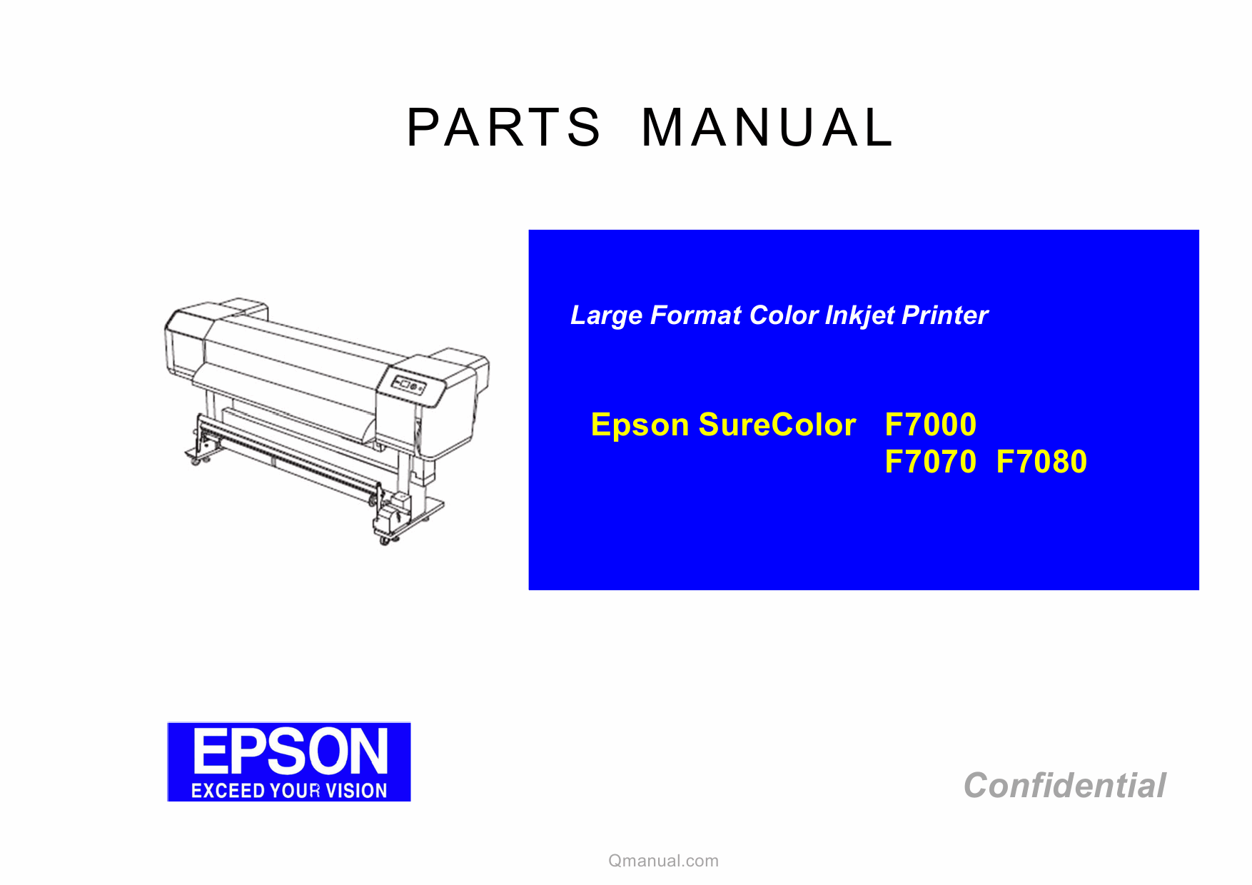 EPSON SureColor F7000 F7070 F7080 Parts Manual-1